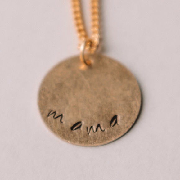 Jewelry - Custom Mama Hand-Stamped  Metal Stamped Necklace